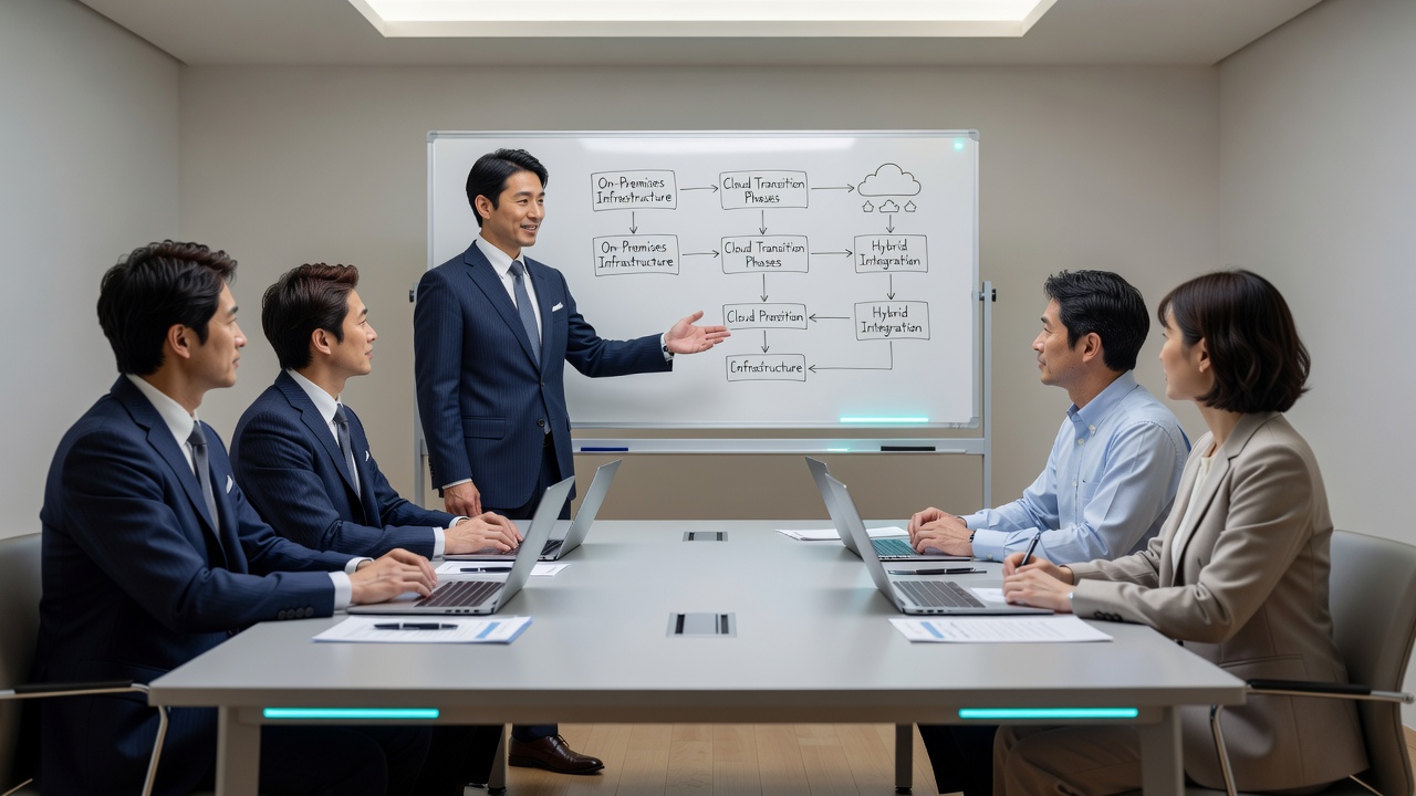 クラウド移行に関するコンサルテーションの様子